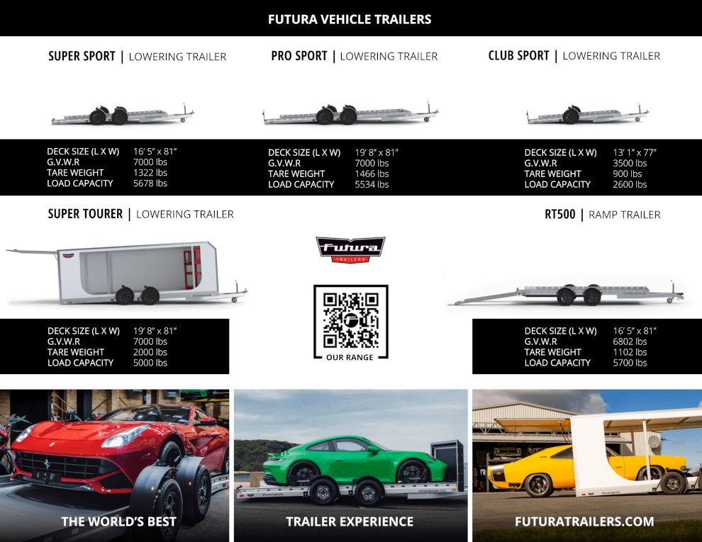 2026 Futura trailer model lineup brochure cover